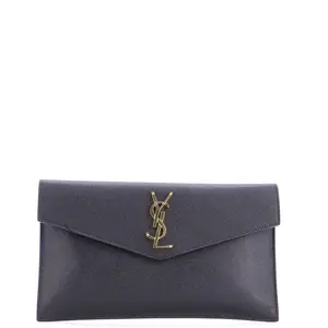 Pre-owned Yves Saint Laurent Leather Clutches & Wristlets Saint Laurent Uptown Pouch by Rebag