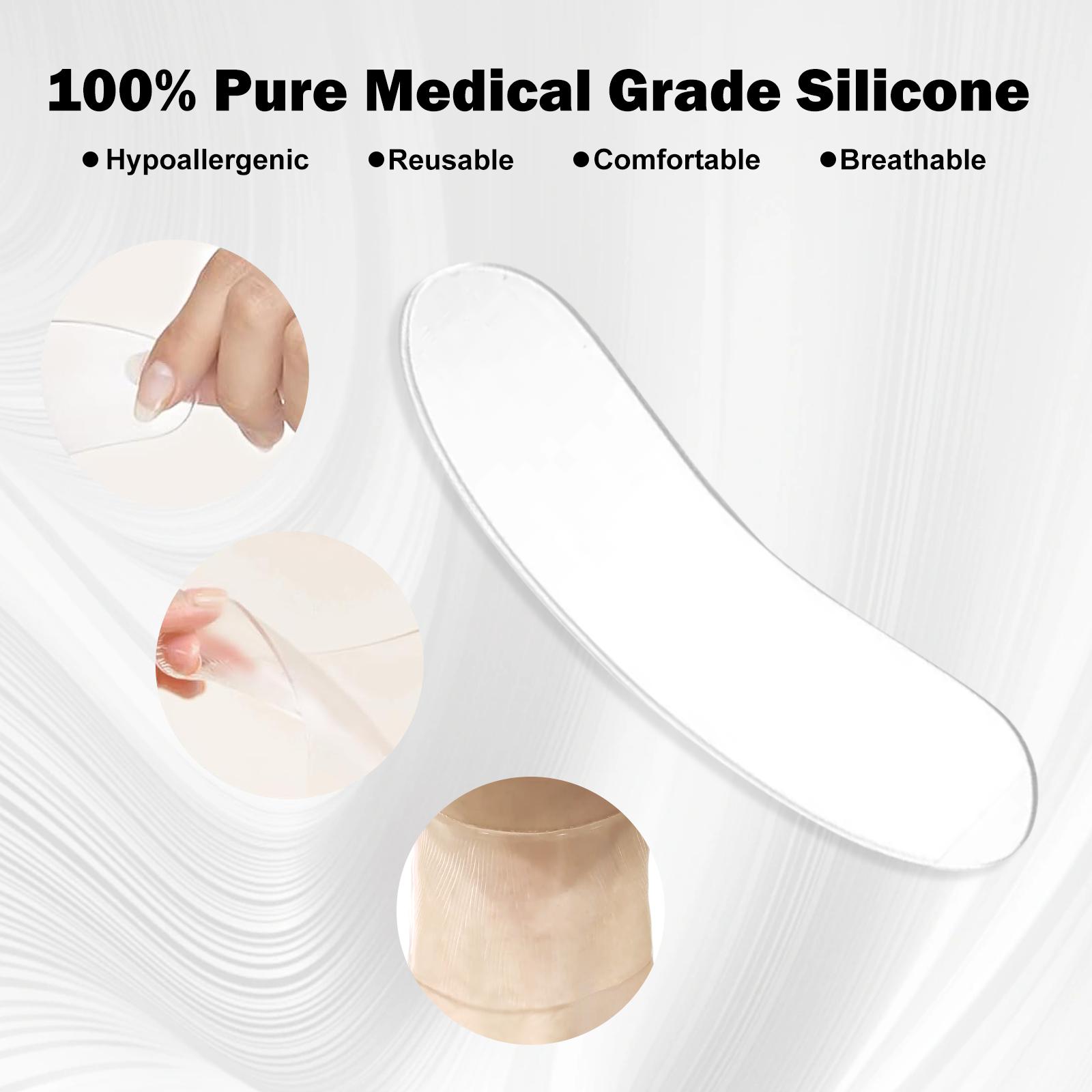 Hydrating Silicone Neck Wrinkle Patches Clear Reusable Neck Mask For Moisturizing Dry Skin Care Routine