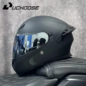 High Quality DOT Motorcycle Helmet Four Seasons Motocross Racing Modular Flip Up Casco Moto Men Women Off Road Full Face Helmet Unmasked