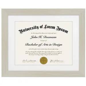 Americanflat Diploma Frame | With 8.5x11 Mat | Shatter-Resistant Glass
