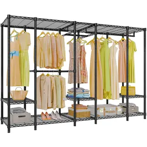 VIPEK V50 Series Extra Large Portable Closet Rack, Heavy Duty Multi-Functional Metal Clothing Rack for Hanging Clothes, Max Load 1300lbs - Organiser