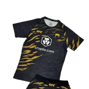 Ball Uniform T-Shirt Quick Dry with 3D Letters for Sports UFC Matches Basketball Gear Compression Shirt Muscle Activewear Practice Sessions