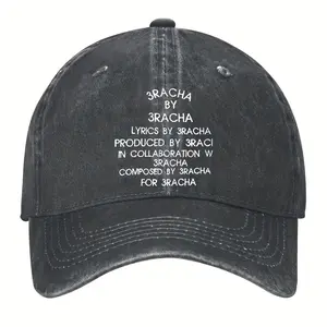 3Racha Music Production Cap - Adjustable Black Baseball Hat