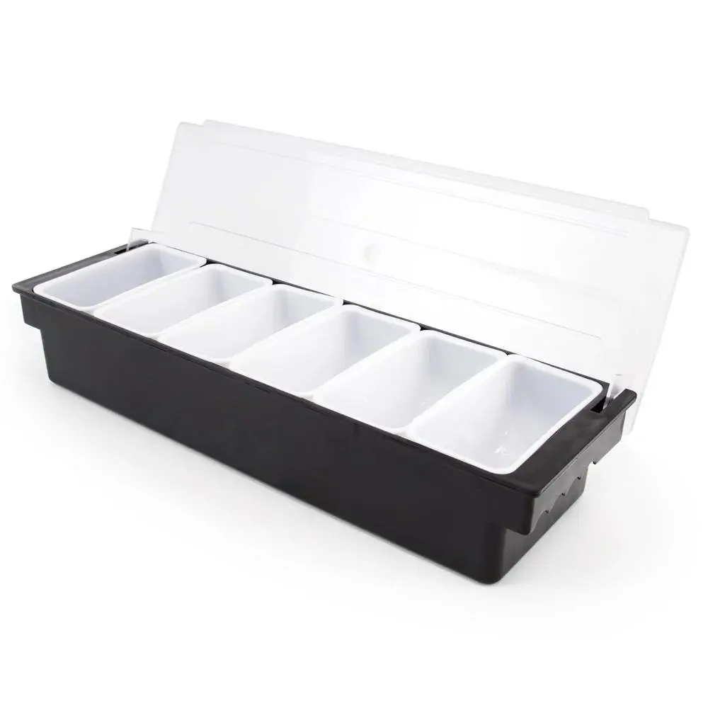 Brybelly BRY000176U Bar Top Food & Condiment Dispenser, Black