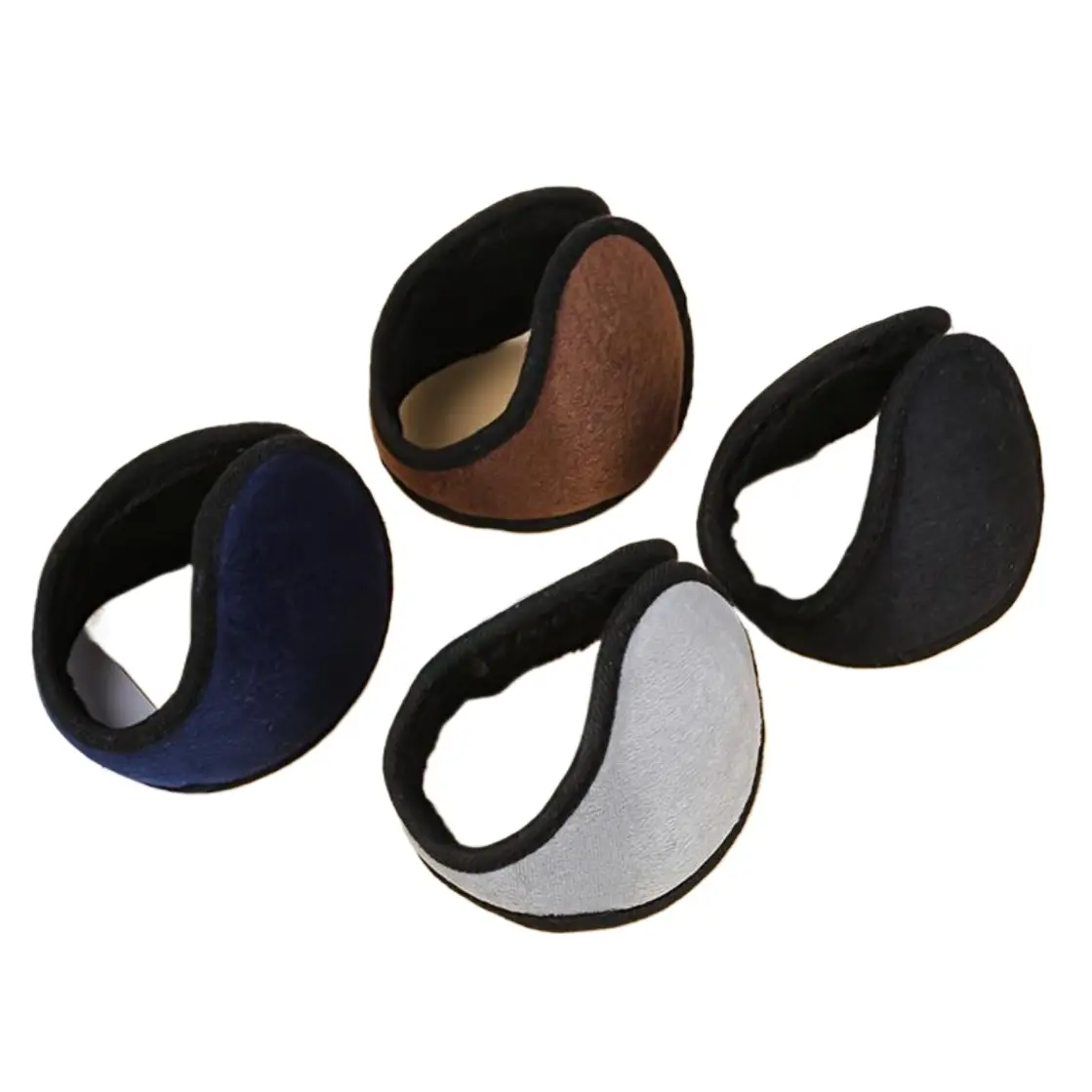 4-Piece Fleece Earmuffs for Men-Women, Adjustable Over-the-Ear Design with Soft Lining, Hand Washable Durable Cold Weather Gear for Outdoor Activities & Travel (Sports & Outdoor Accessory)