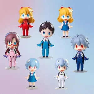 NEON GENESIS EVANGELION Anime Figure Toys Shinji Rei Asuka Figure Q Version Action Figure Kids Gift Model Dolls Toy Fans Collect