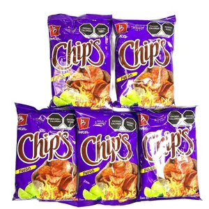 5 - PK BARCEL CHIPS FUEGO, Sabritas Chips, Snack Crispy Crunchy Bite - 52 GRAMS PER BAG - MEXICAN CHIPS - PAPITAS MX- SABRITAS