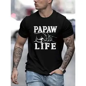 Men Casual Short Sleeve Tee 1 Pcs 100% Heavy Cotton - Comfortable Crew Neck, Soft Adorable Tees Tops