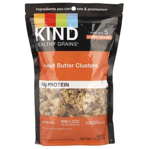 KIND Bars Healthy Grains®, Granola Clusters, Peanut Butter, 11 oz (312 g) KIND Bars Healthy Grains®, Granola Clusters, Peanut Butter, 11 oz (312 g)