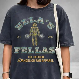 Ella's Fellas Club T-shirt - Unisex T-shirt for men and women, for Ella Langley fans, the official dandelion fan Apparel USA HGR