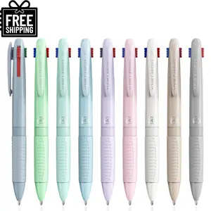 Four Candies Multicolor Pens, 4-in-1 Ballpoint Pens, 9 Pack 1.0mm 4 Color Pens, Quick Dry Nurse Pens, Smooth Writing Colored Ink Pens, Comfort Grip & Macaron Office And School Supplies, Christian Gifts For Women, Nurse and Artists Aesthetic