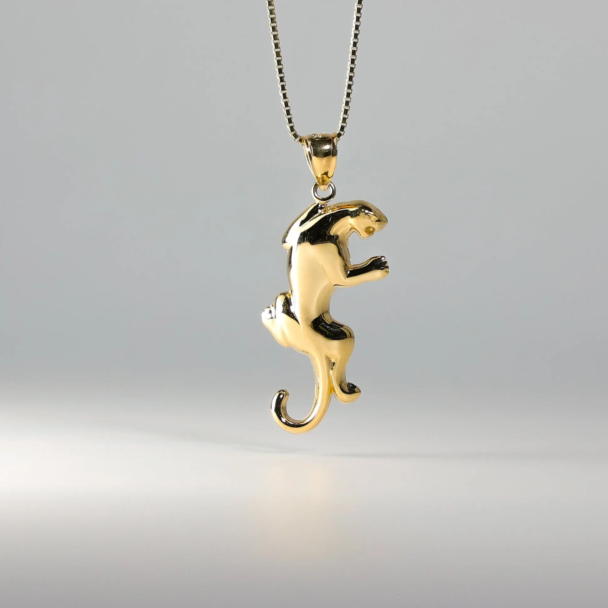 14K Gold Panther Pendant - Model 1618