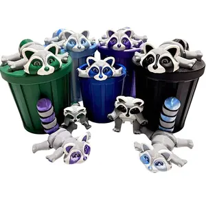 3D Printed Articulated Raccoon Fidget Toy