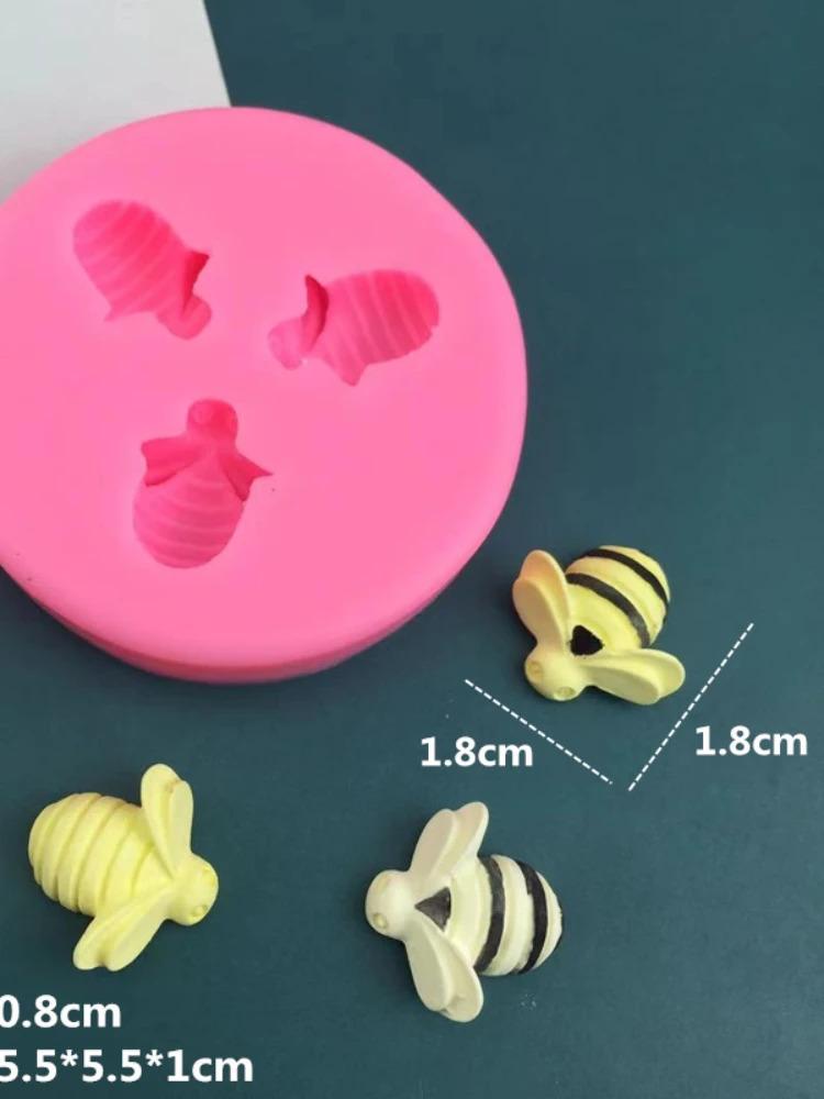 DIY Baking Tools Bee Honeycomb Silicone Mold Chocolate Candy Biscuit Fudge Making Baking Tools Plaster Epoxy Decoration Tools