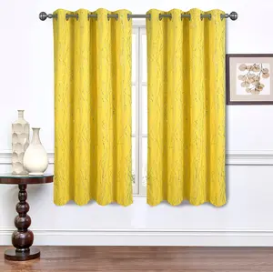 Cozy Curtain 2pcs 52x63 inch Glue Printed Tree Branch Blackout Curtain Panels Thermal Window Treatments，Grommet, Living Room, Bedroom Kitchen FT24791