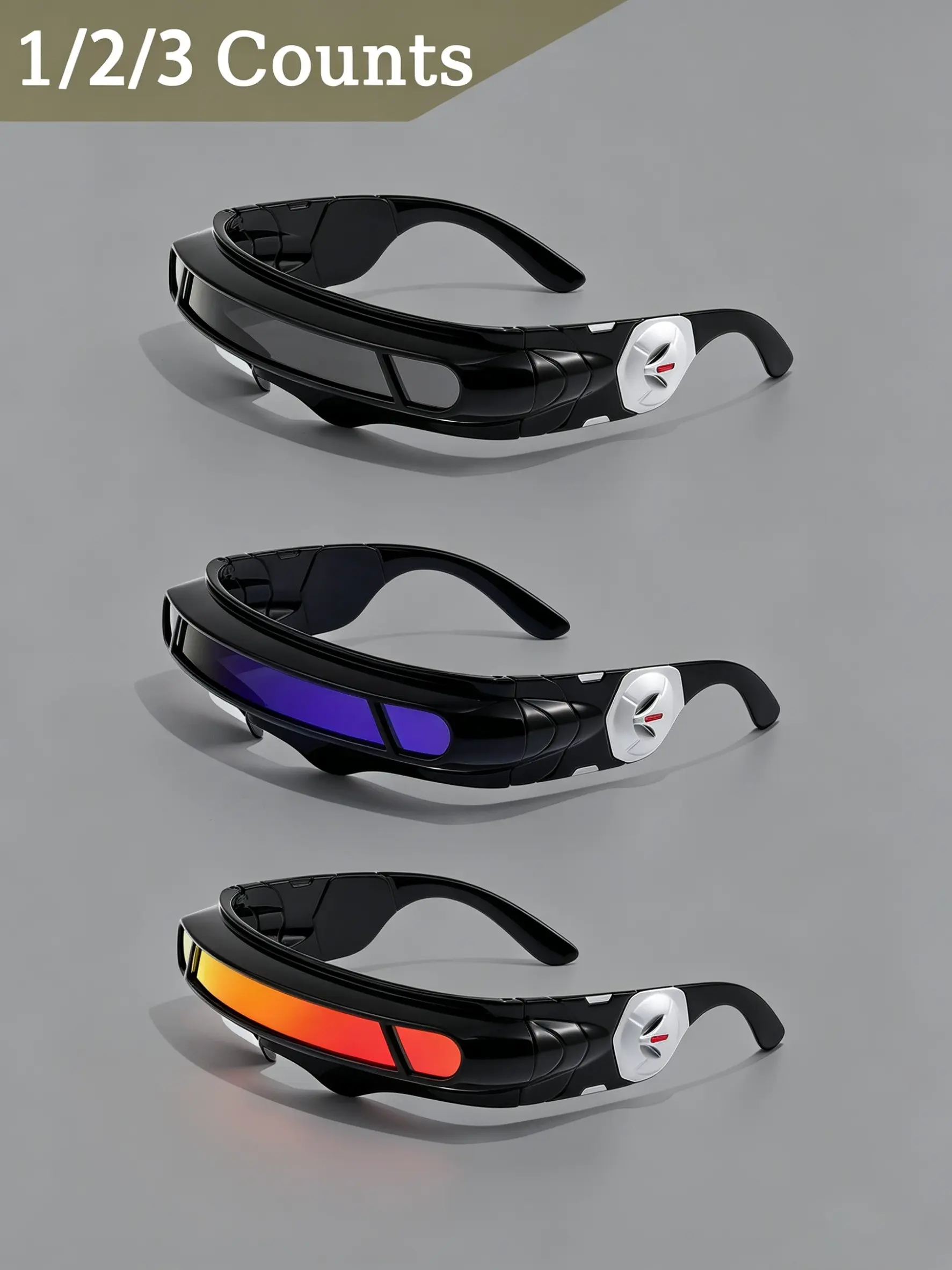 1/2/3 Counts Cyclops Sports Sunglasses, Fashionable Polarized Sunglasses, Sports Shades, Fashion Accessories for Men & Women, Outdoor Sports Eyewear