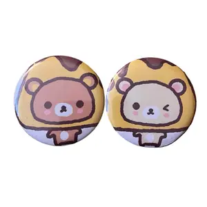 Cute Matching Bear Character Pins Adorable Design for Accessories and Outfit Decor Perfect for Fans of Kawaii Style