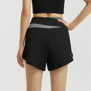 Summer Color Block Women's Running Fitness Pocket Two-Piece Yoga Sports comfy summer cozy beach  thrift bundle thrifted outfits demujer Casual Plus lady neutral security sensor yari en  for  running gift  card  win womens  denim  shorts boxers  for  women