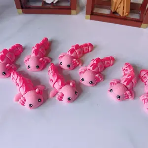 Mini Articulated Axolotl – Pocket Fidget