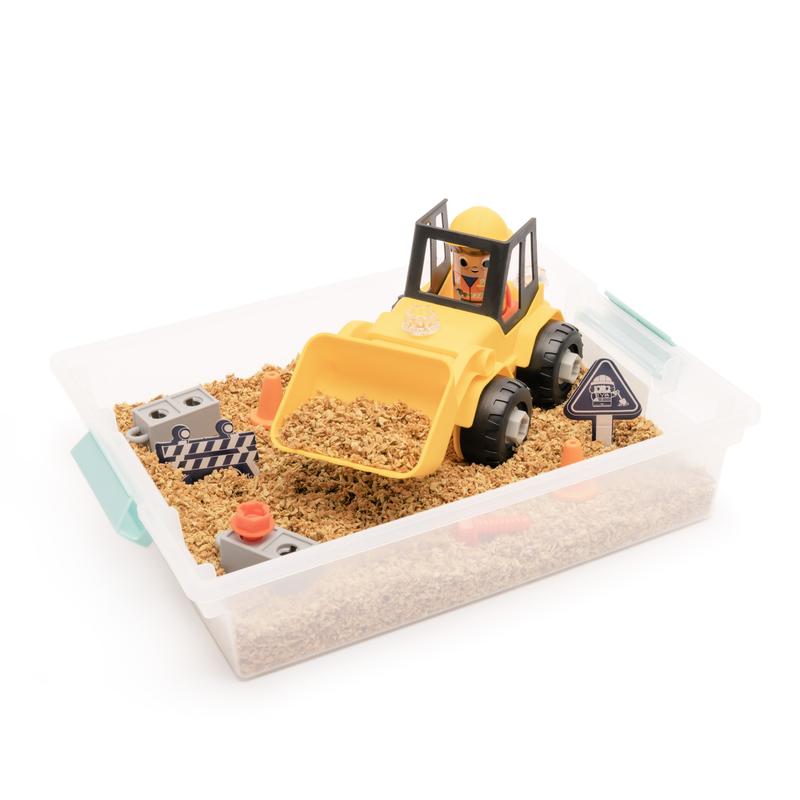 Educational Insights Pluffle 2-Pack - Sand Color, VIRAL SENSORY BIN FILLER, Ages 3+, Non-Toxic & Gluten-Free, Lightweight Sensory Bin Filler for Multisensory Learning