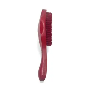 JIGGSAWMILLIONS Medium Wave Brush, Medium Tribal Wave Brush Custom Grip, Bristle Hair Brush For Men and Women - Medium Red Wave Master Red Bristles