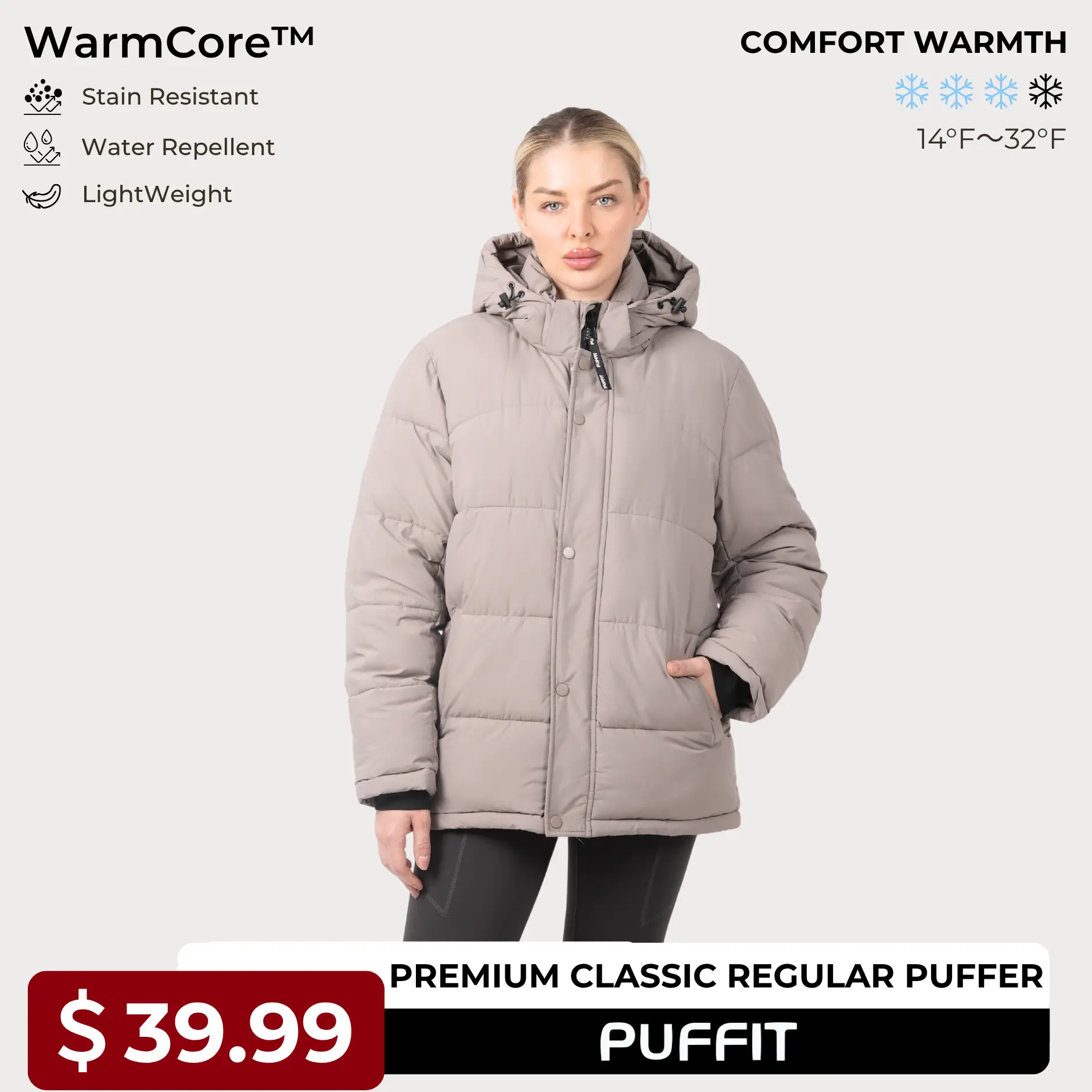 【Last Sale】PUFFIT WarmCore Premium Detachable-Hood Puffer Jacket ...