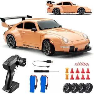 1:24 RC Drift Car 4WD 20KM/H High Speed Remote Control Car with LED Lights & Drift Tires, 2.4GHz Toy Car for Family Party, Birthday Easter Gifts for Boys Girls