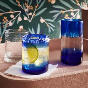 Handblown Cobalt Blue Tumbler