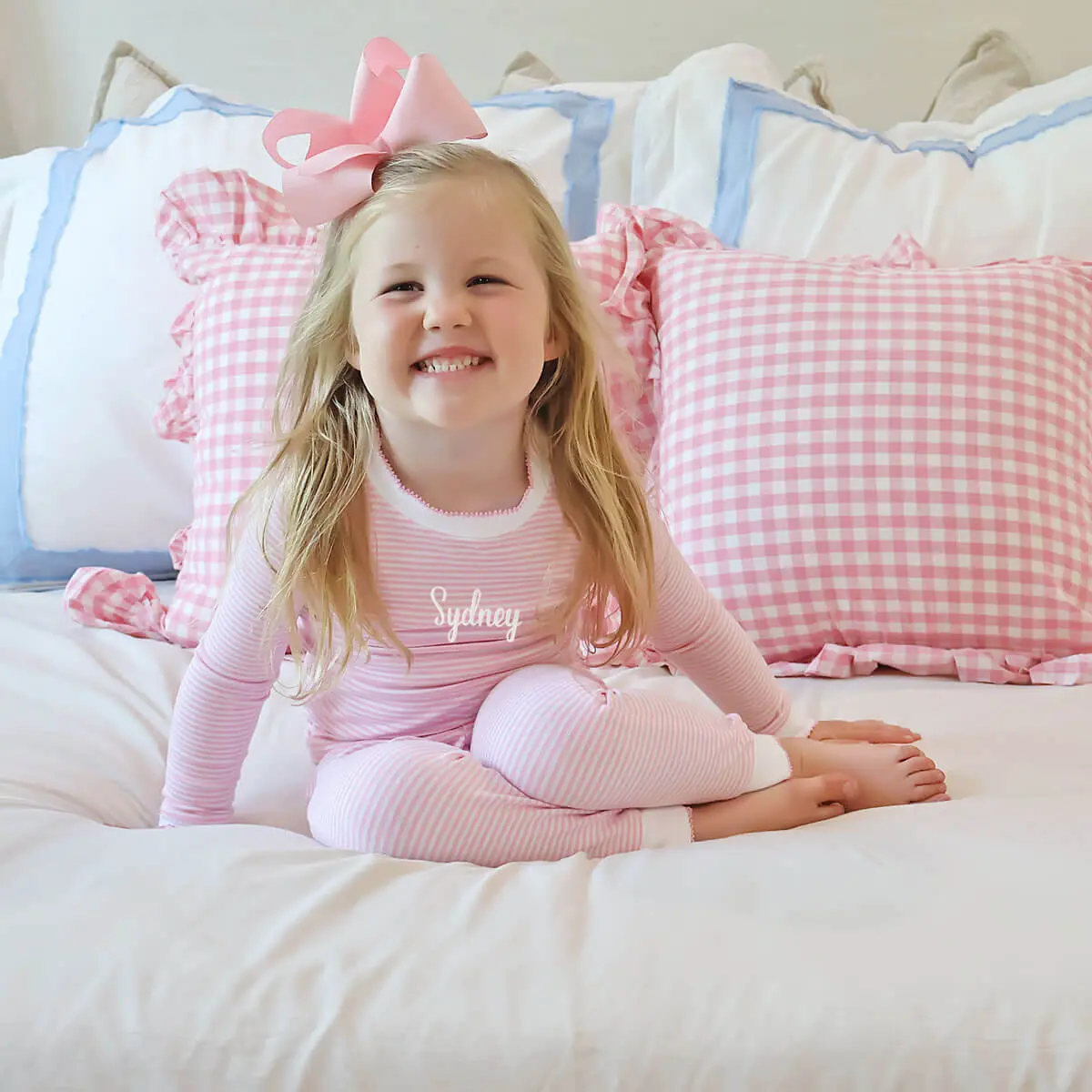 Pink Stripe Pajamas for Girls - Soft and Cozy Two Piece Set