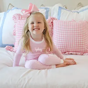 Pink Stripe Pajamas for Girls - Soft and Cozy Two Piece Set
