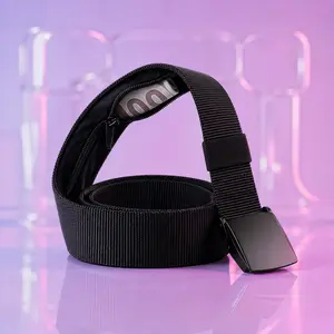 (47 inch) Secret Pocket Belt, Hidden Storage Waist Belt for Music Festival, Rave, Travel, Concert & Outdoor Use