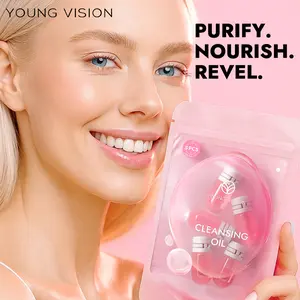 Young Vision 5pcs Travel Portable Makeup Remover Oil, Eye Lip Face All-In-One Cleansing Oil, Convenient Skincare Essential