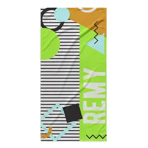 90'S GEOMETRIC PERSONALIZED PREMIUM TOWEL