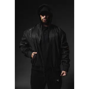 The Oversized Bomber Jacket - Black