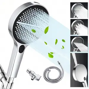 Shower Head Hose&Bracket,Shower Head Set With 1.5mHose,Bathroom Shower Equipment