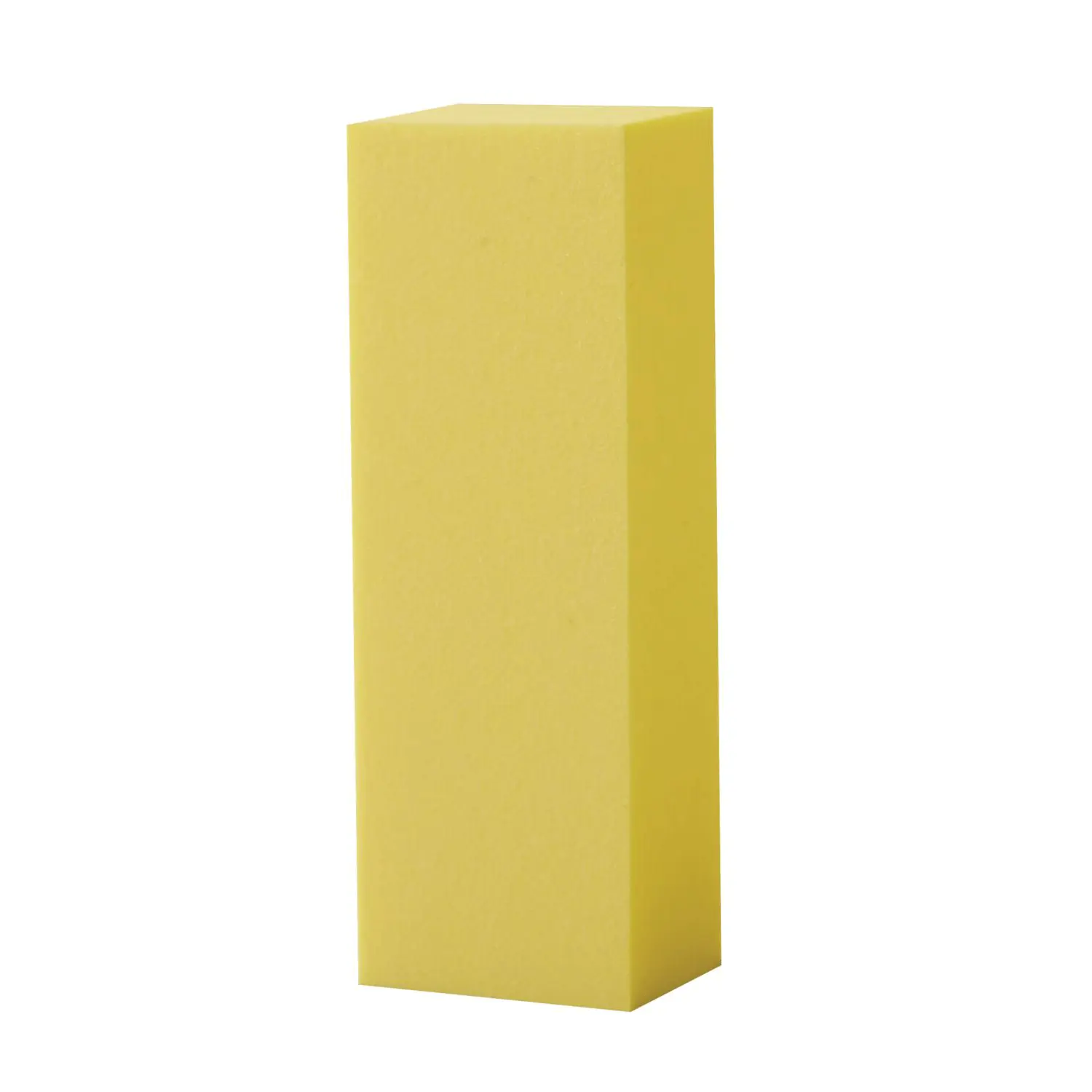 Beauty Secrets Soft Yellow 220 Grit Nail Buffer Block, Manicure Nail Art Tool for Shaping & Smoothing Artificial Surfaces, Adults' Pedicure Tool Great for Manicures