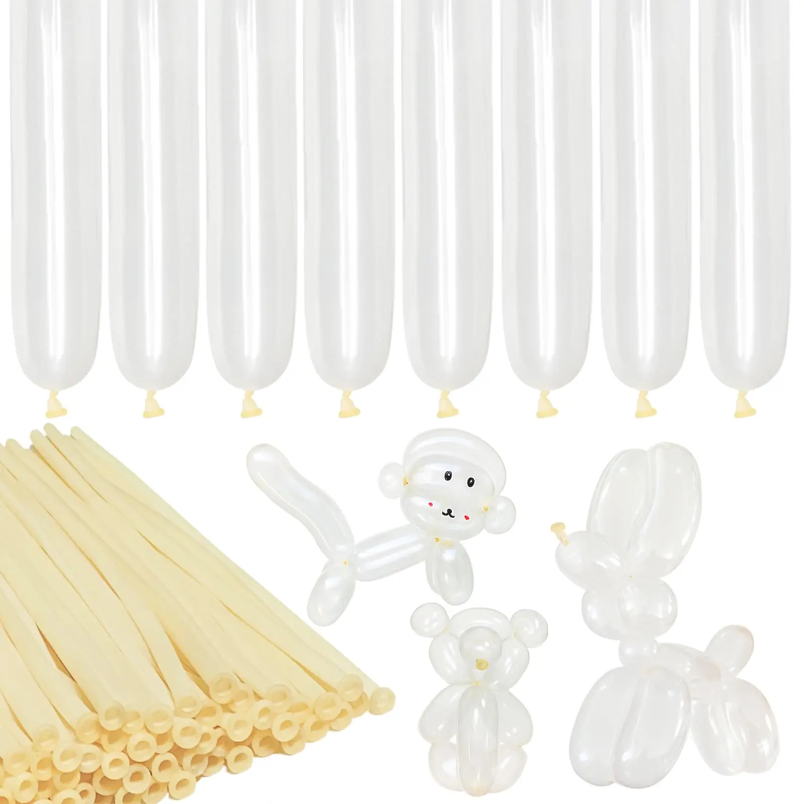260 Balloons Clear Long Skinny Latex Balloon For Animals  100pcs Twisting Ballon Shine Arch Party Supplies Weddings Birthday (clear)