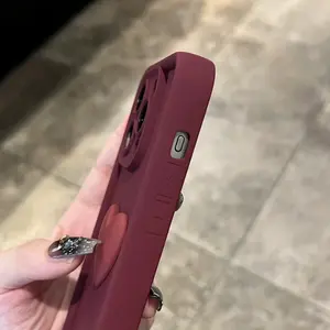 Festive Gift Daily Use Apple iPhone Case, Full Coverage Anti-Drop Design, High-End Heart Pattern for iPhone 17/16 Series