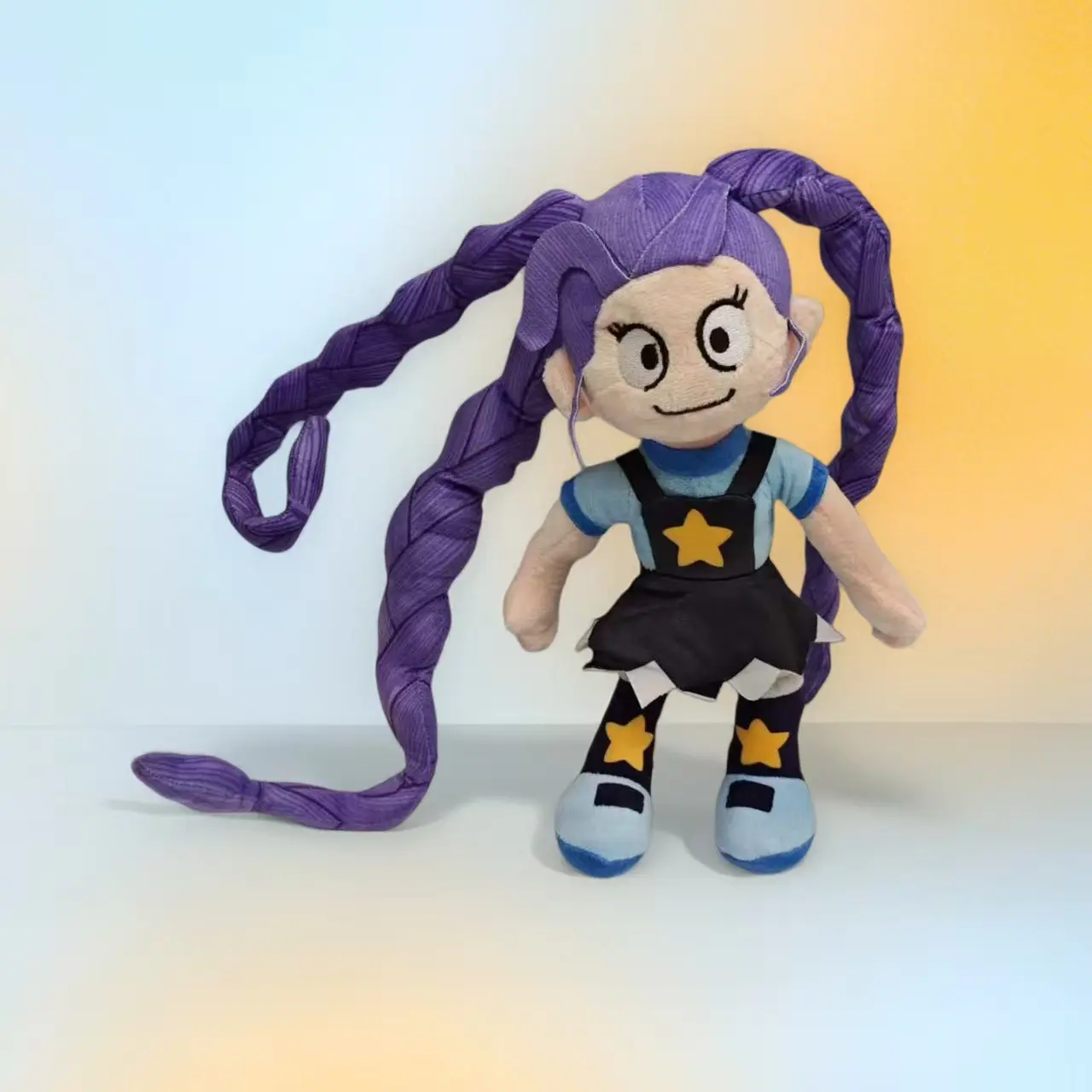 30Cm three purple braids