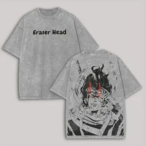 My Hero Academia Eraser Head Printed Unisex Washed T-Shirt fathersdaygift