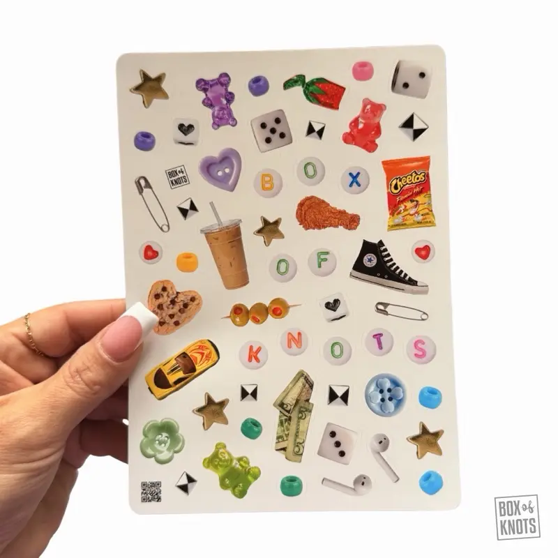 The BOXOFKNOTS-CORE Sticker Sheet | Scrapbooking | Journal Stickers | Matte | Decorative Junk Journaling Decor Planner