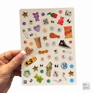 The BOXOFKNOTS-CORE Sticker Sheet | Scrapbooking | Journal Stickers | Matte | Decorative Junk Journaling Decor Planner
