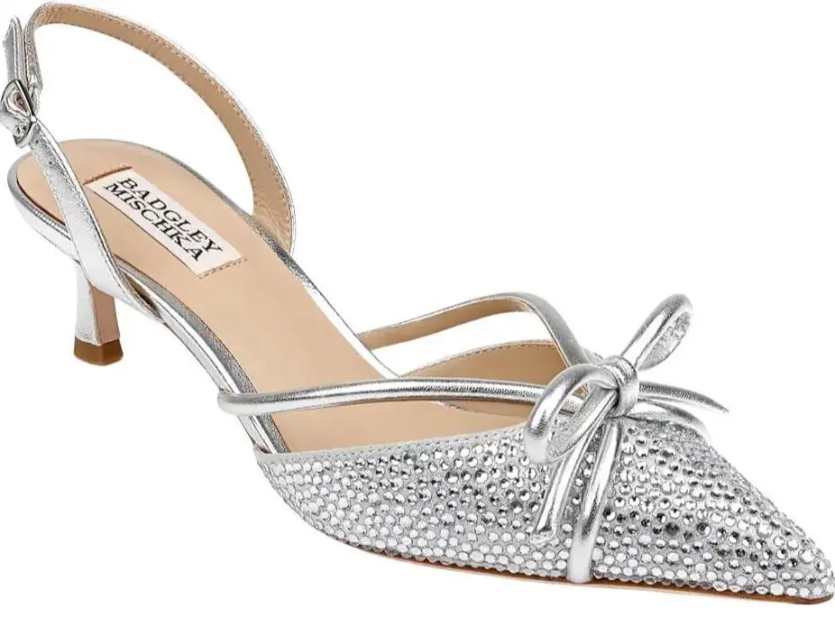 8.5 BADGLEY MISCHKA WOMEN'S ANGELINA Sparkle Heels