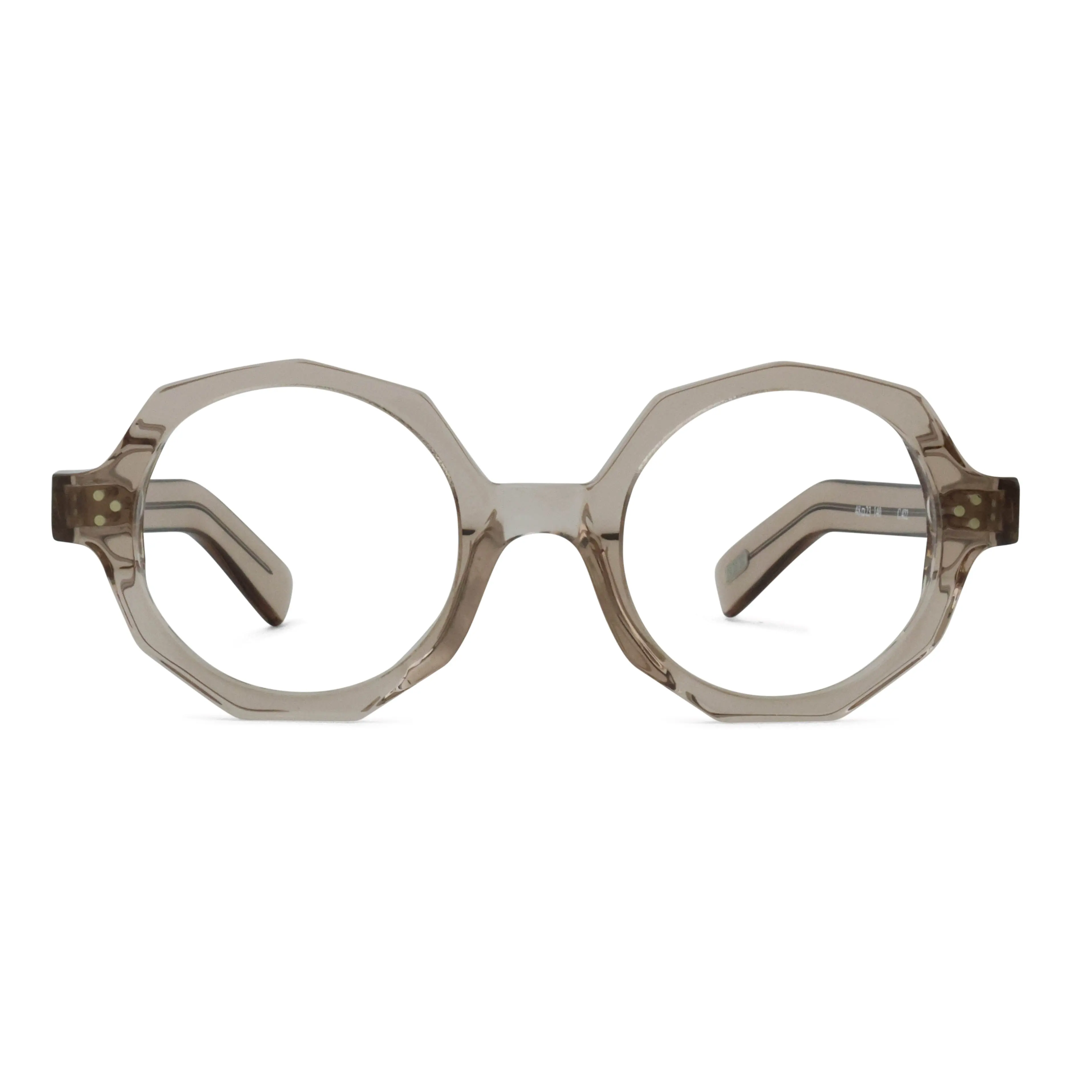 SEE 7153 Casual Eyeglasses, Square Frame Eyewear, Stylish Glasses with Geometric Goodness & Triple-Rivet Design