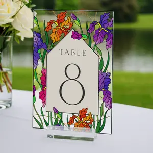 Wedding Table Numbers - Stained Glass