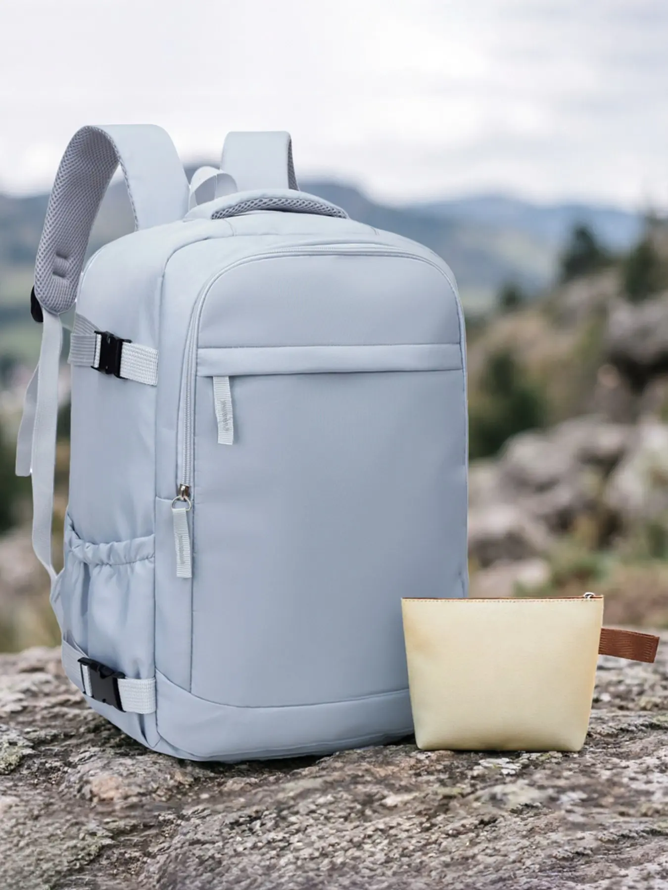 Travel Backpack Set with Shoe Compartment, Storage Bag, Airplane Cabin Luggage, 40x30x20cm, Suitable for Business People