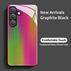 Phone case: Colorful Stripes, Vibrant Rhythm Black tempered glass shell for Samsung Galaxy S26 S25 S24 S23 S22Pro S21 S20 Fe Plus Ultra Pro A56 A55 A54 A53 A52 A51 A36 A35 A34 A32 A26 A25 A24 A23 A16 A15 A14 A06 A05 A03s