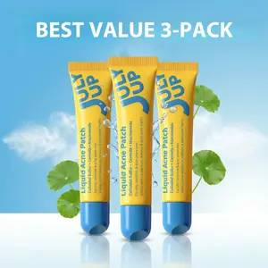 [3-Pack Value] Liquid Pimple Patch | Fast-Acting Acne Spot Treatment Gel | Sulfur & Niacinamide Blemish Control for Face & Body