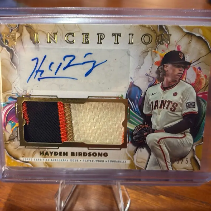 2025 Topps Inception Baseball Hayden Birdsong RPA rookie patch autograph 33/50 single sport