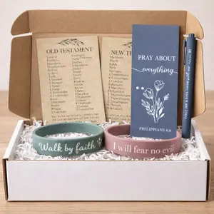 Faith Gift Bundle – Bracelet, Bible Verse Cards, Bookmark & Pen